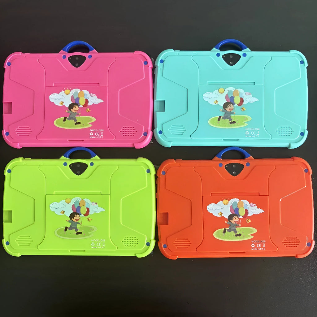Drop-resistant 7-inch kids tablet PC in sky blue with IPS screen and Bluetooth