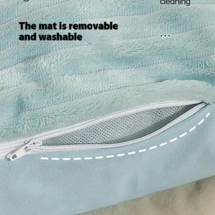 Morandi coloured washable pet bed kennel for dogs and cats, shown in L size.