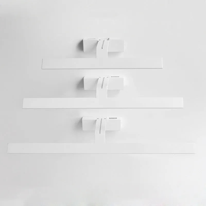 White 520mm long LED bathroom mirror headlight mounted on a wall above a vanity.