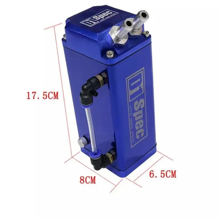 D1 double hole engine oil catch tank in red, blue, black, or silver for car modification