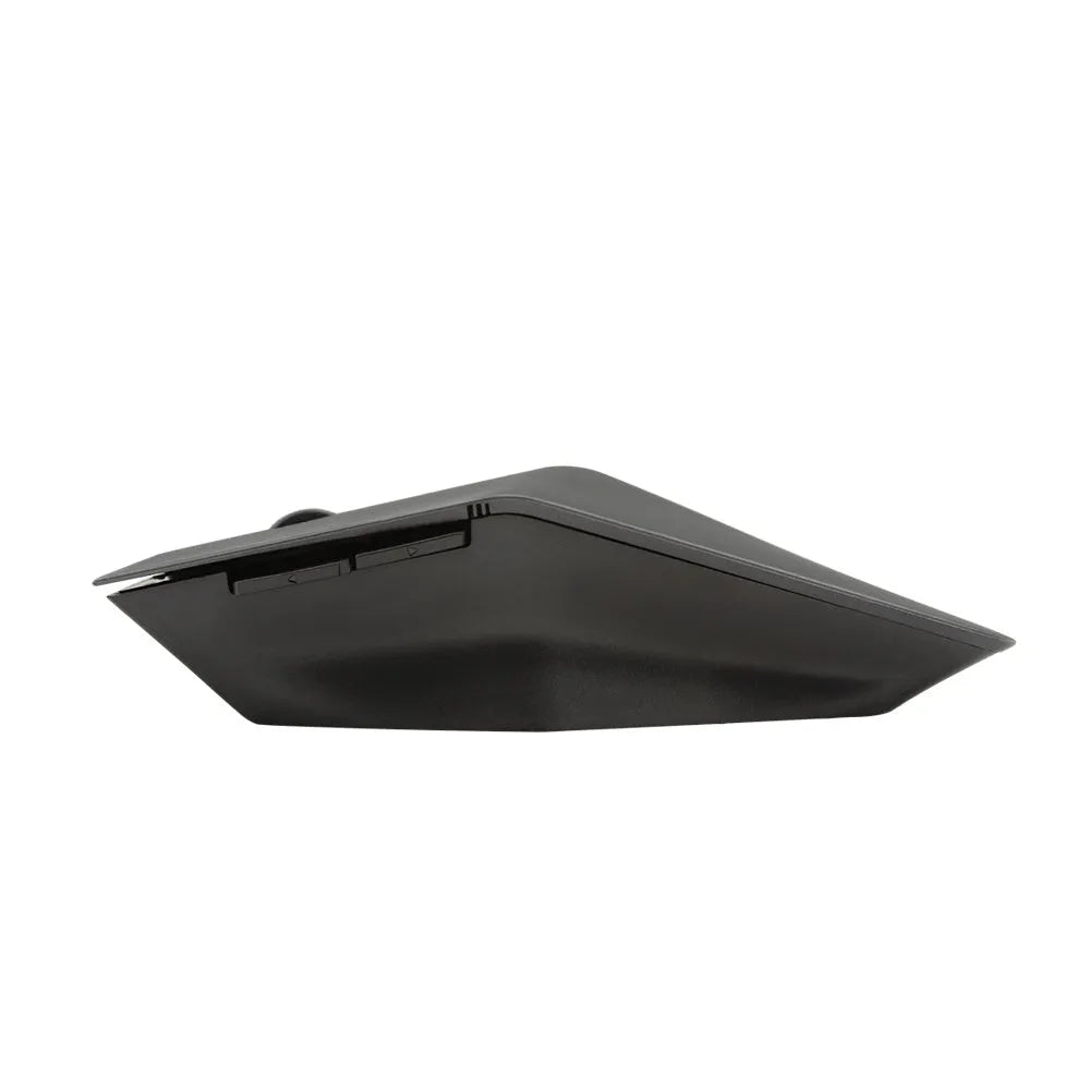 Wireless invisible mouse in metallic finish with USB receiver for laptop connectivity