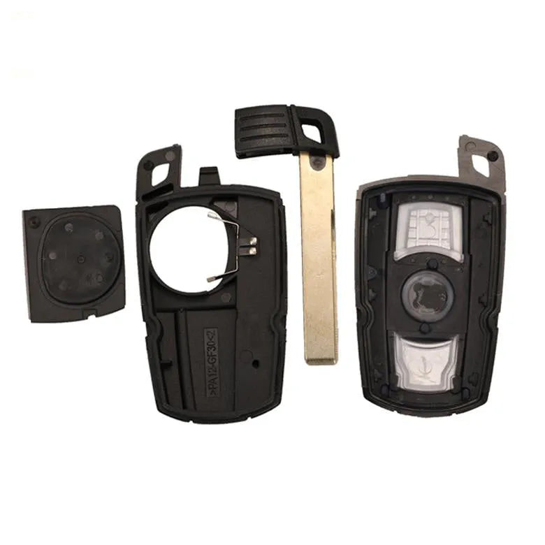 BMW CAS3 semi-intelligent remote car key fob replacement with three blank keys.