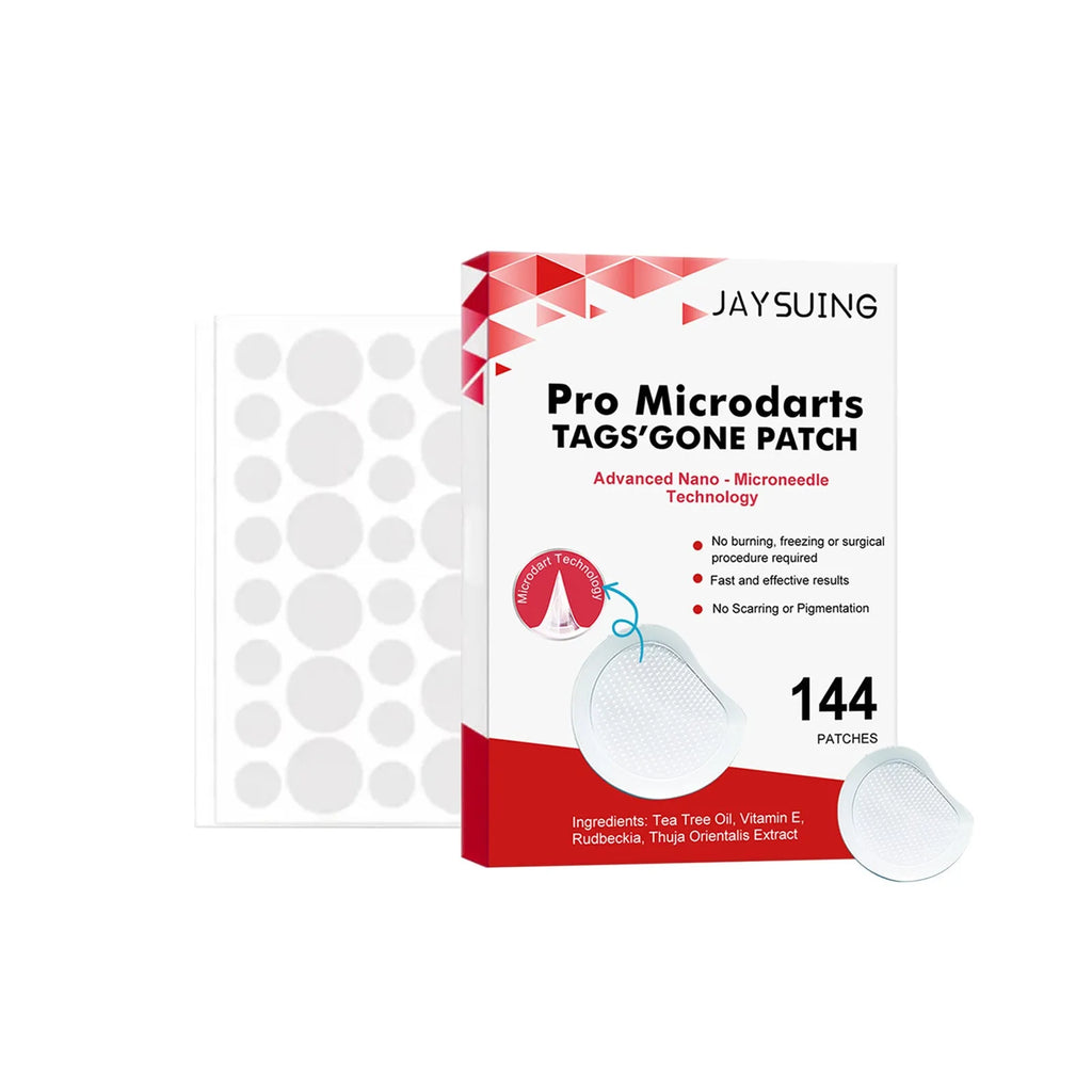 Box of 144 tea tree oil micro needle wart removal patches with vitamin E