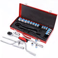 24-piece chrome vanadium steel curved bow car repair wrench set in a storage case