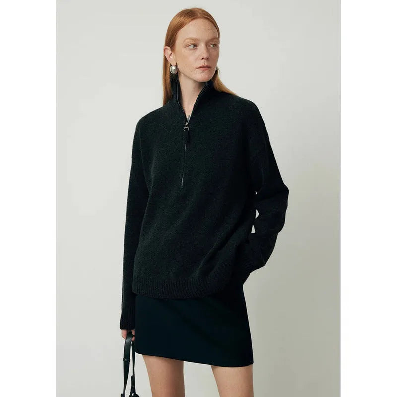 Wool loose lapel bandage dress in black or grey for autumn winter wear