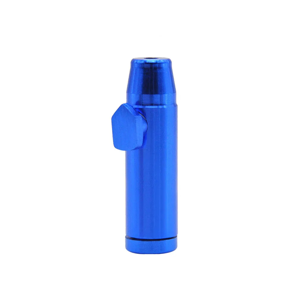 Aluminium alloy cigarette holder metal pipe with flat head bullet snuff design in seven colours