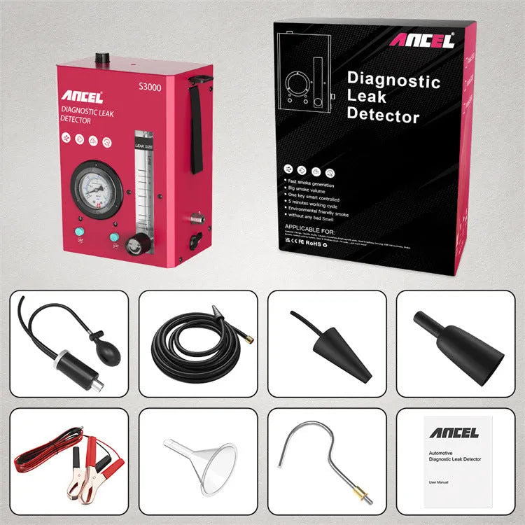 S3000 car smoke detector vacuum leak tool for automotive intake system diagnostics