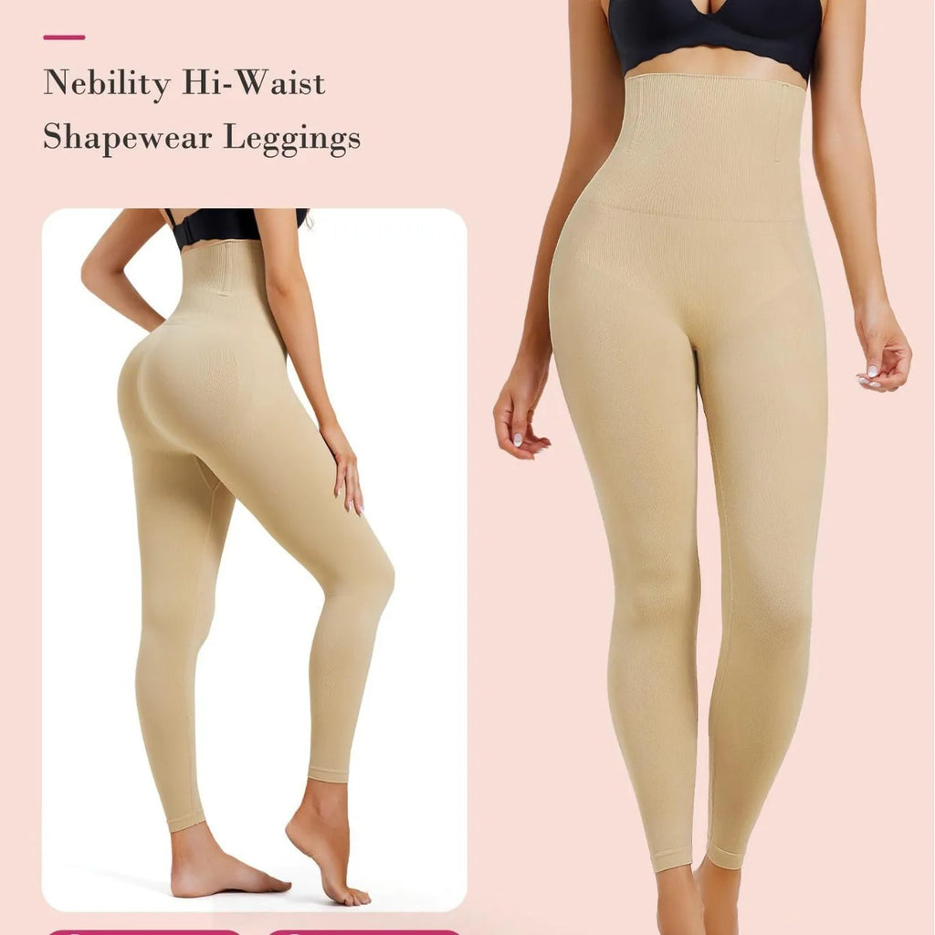 High waist cropped pants in nylon, slimming belly contracting, available in five colours and sizes S to XXL.