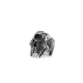 Alloy skull ring with one-eyed design in electroplated metallic finish for punk hip hop jewellery