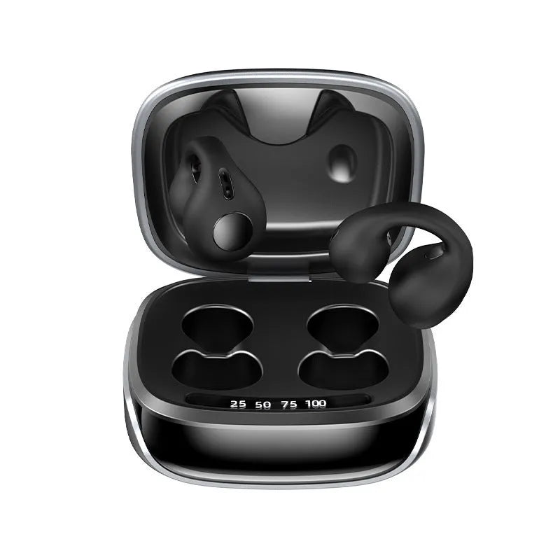 JX80 true wireless bone conduction Bluetooth headphones in four colour options with charging case