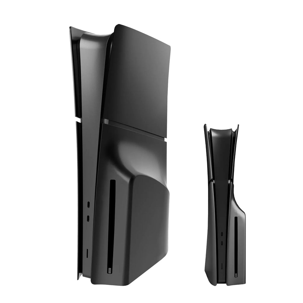 PS5 Slim protective replacement shell in ABS plastic showing four pieces with colour options