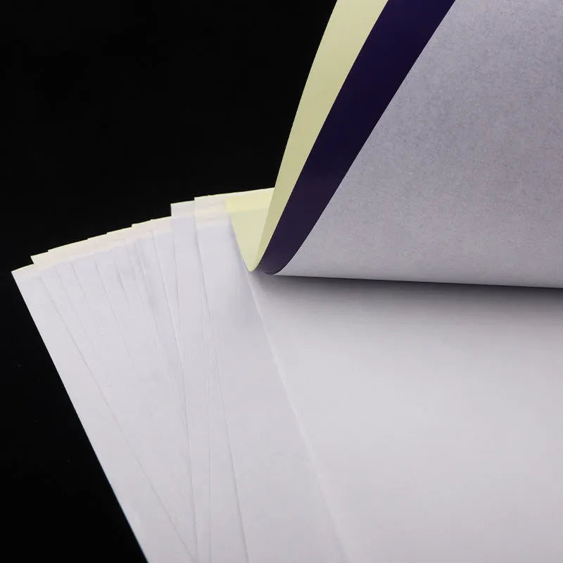 A4 tattoo transfer paper with transfer paste gel for hand drawing and machine conversion designs