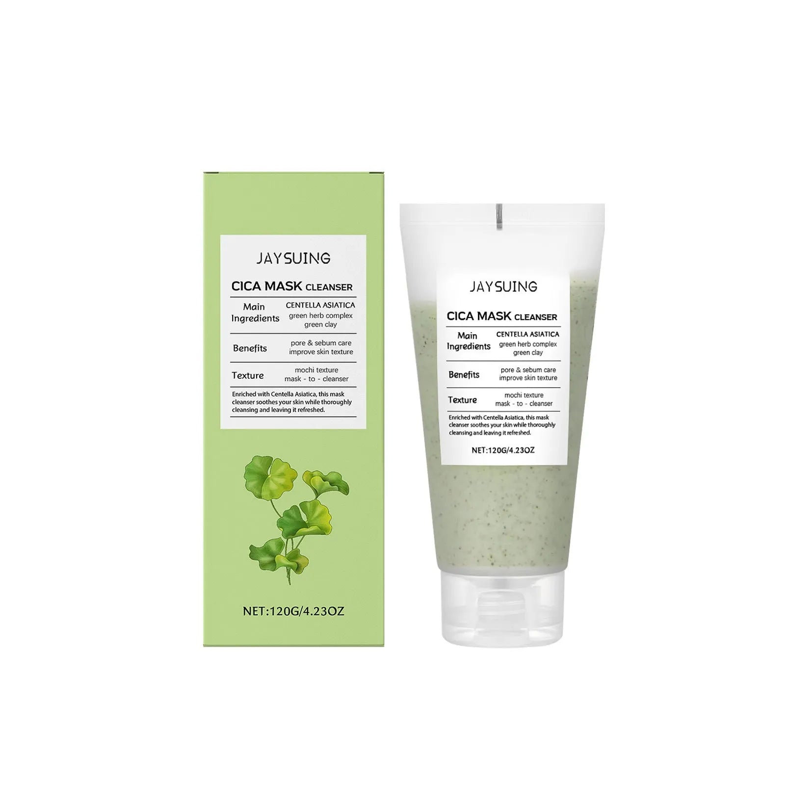 Centella Asiatica Soothing Facial Cleanser 120g tube with botanical extracts