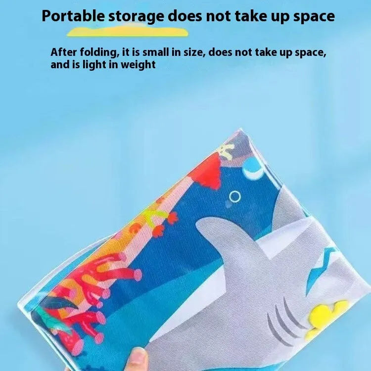Summer cooling pet water bed cushion inflatable ice pad with fish pattern PVC 65cm