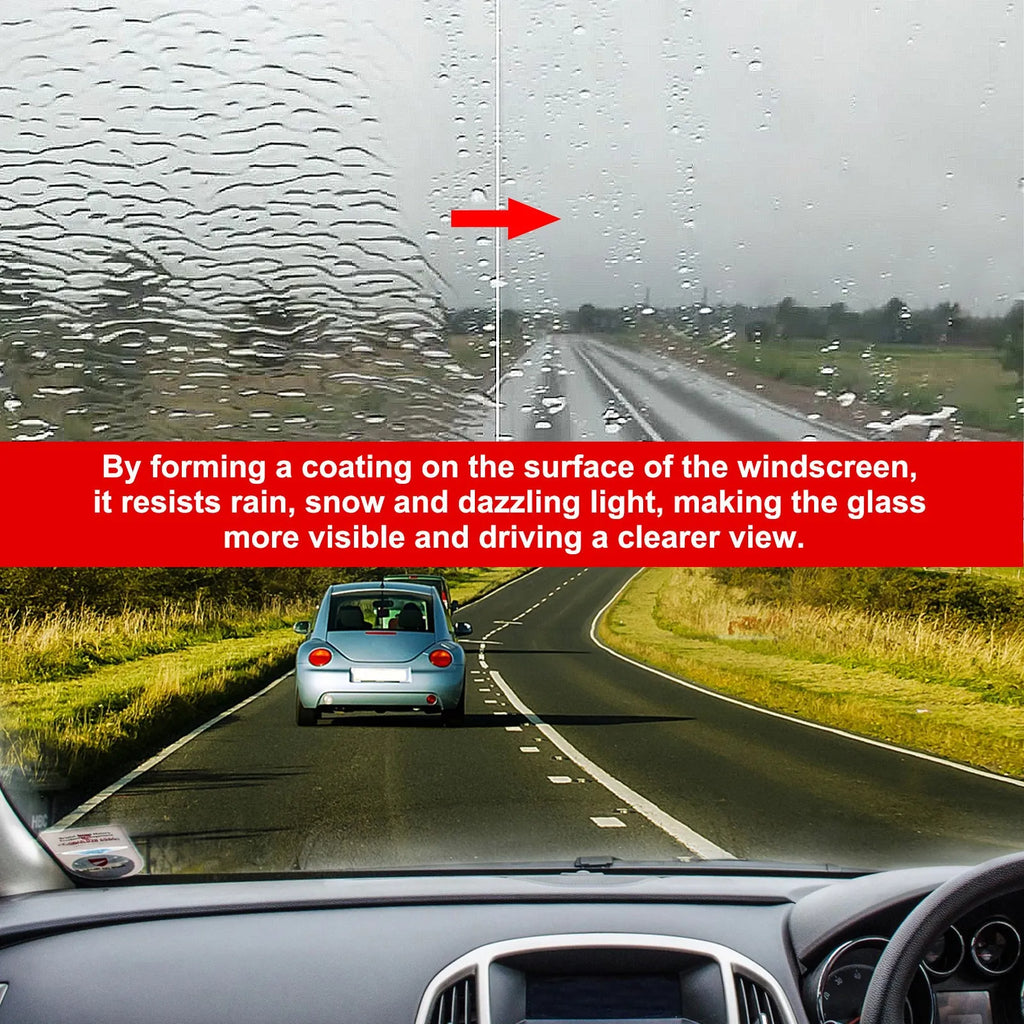 100ml windshield cleaning cream with cloth and sponge for car glass waterproof coating