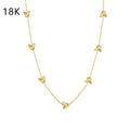 925 silver butterfly hollow necklace for women with electroplated platinum colour or gold finish