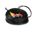BNC DC power video integrated cable 5m black for security camera CCTV DVR wiring