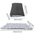 Waterproof folding Oxford fabric mat for dogs and cats packed at 35x25 cm in black color