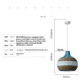 Woven vine rattan pendant lamp in pastoral Southeast Asian silent wind style, showing texture and form.
