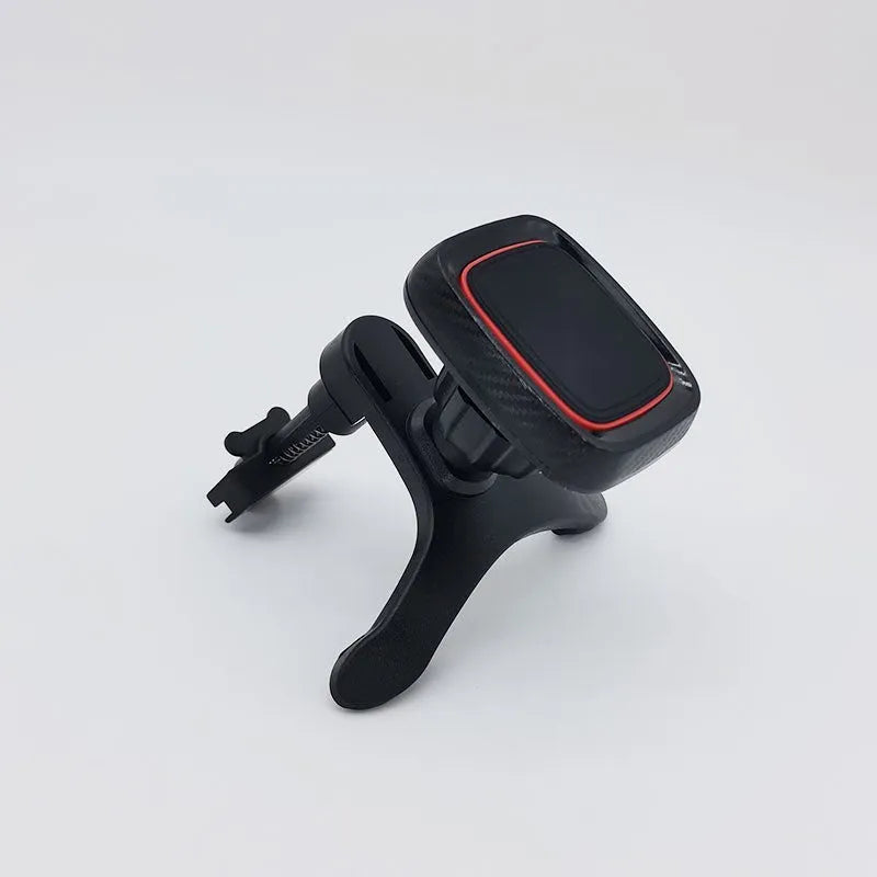 Hose black coloured universal car phone holder with long brush design for air vent or windshield mounting