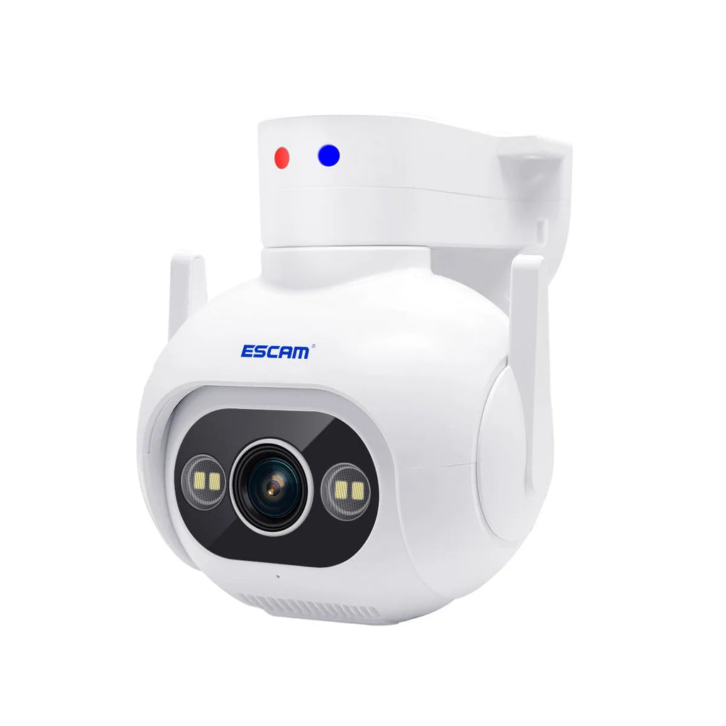 Smart colour night vision 4MP security camera with wall mount bracket and power supply