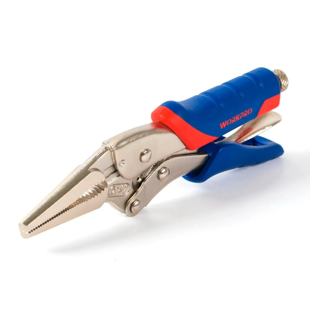 7-inch curved pliers made of chrome vanadium alloy steel with 180mm total length and 51mm maximum opening