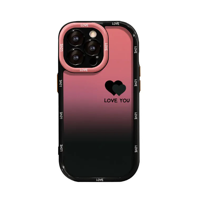 Acrylic fine hole phone case with drop protection for iPhone and Huawei smartphones in cream shell with black design