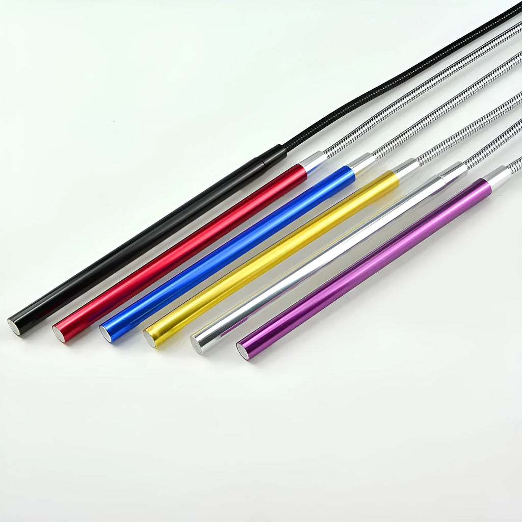 Aluminium alloy USB LED night light with 420mm spiral design in six colour options