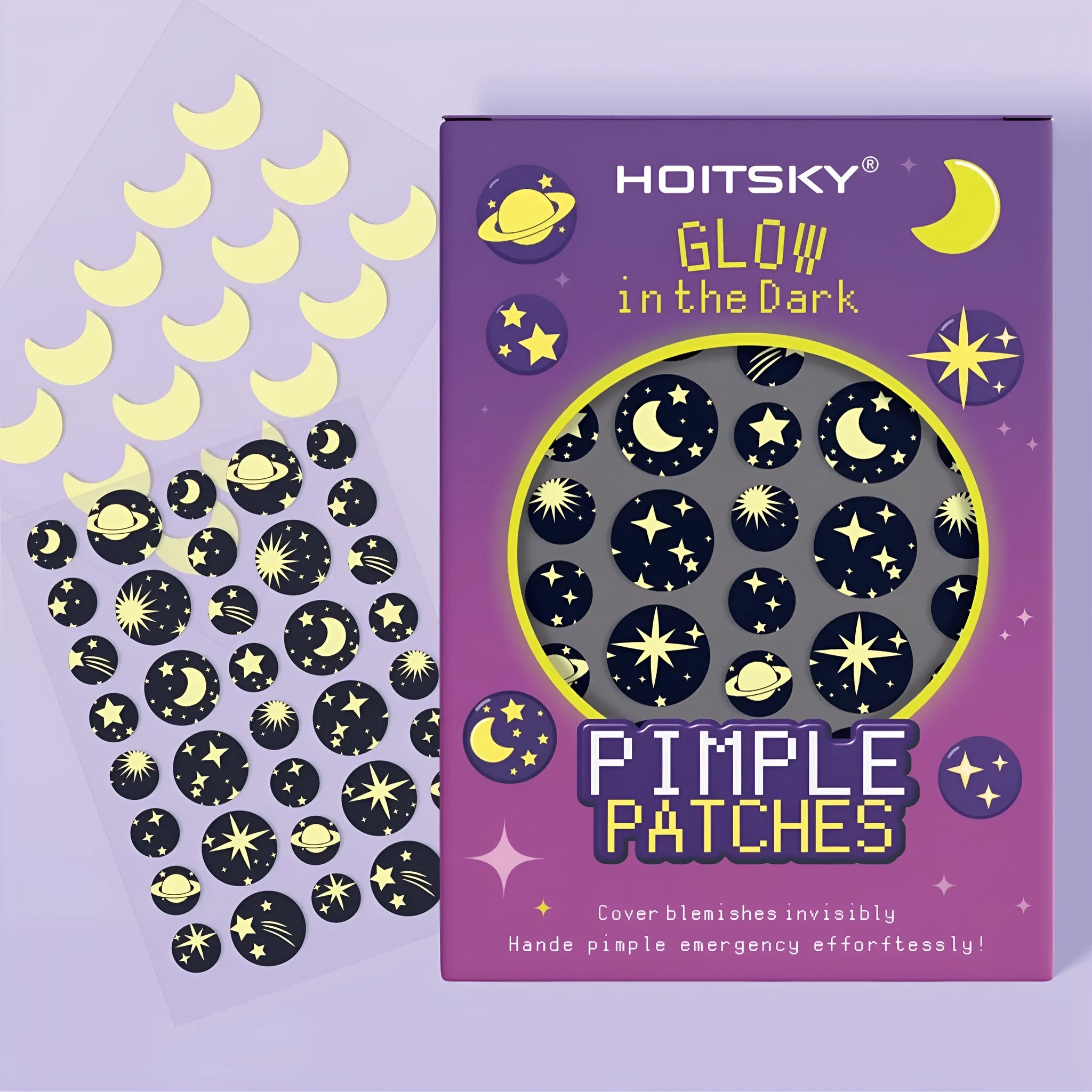Acne patch 51 count starry sky design waterproof breathable plastic