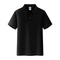 Straight cut short sleeve cotton polo shirt for work wear embroidery in multiple colours