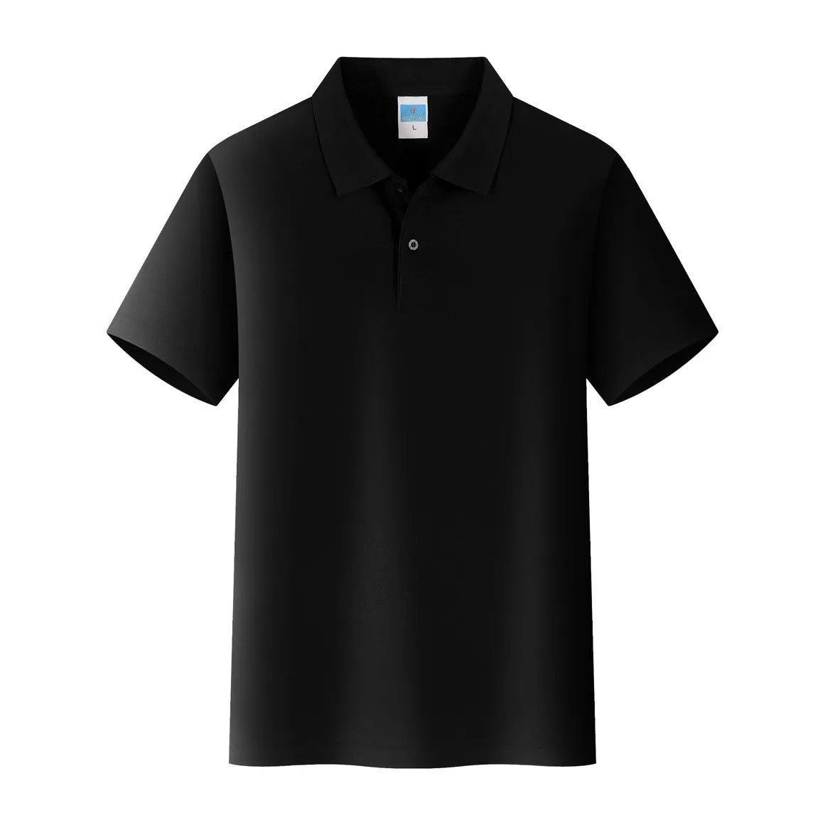 Straight cut short sleeve cotton polo shirt for work wear embroidery in multiple colours