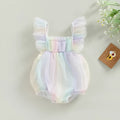 Baby girl sleeveless jumpsuit thin modal cotton spandex one-piece suit in sizes 3M to 18M