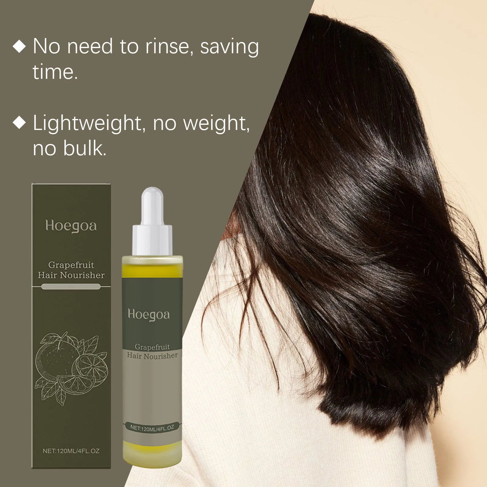 120ml grapefruit hair conditioner bottle with natural ginger and rosemary oils