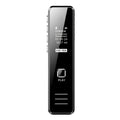Mini portable digital voice recorder in gold or black with display screen and compact plastic housing