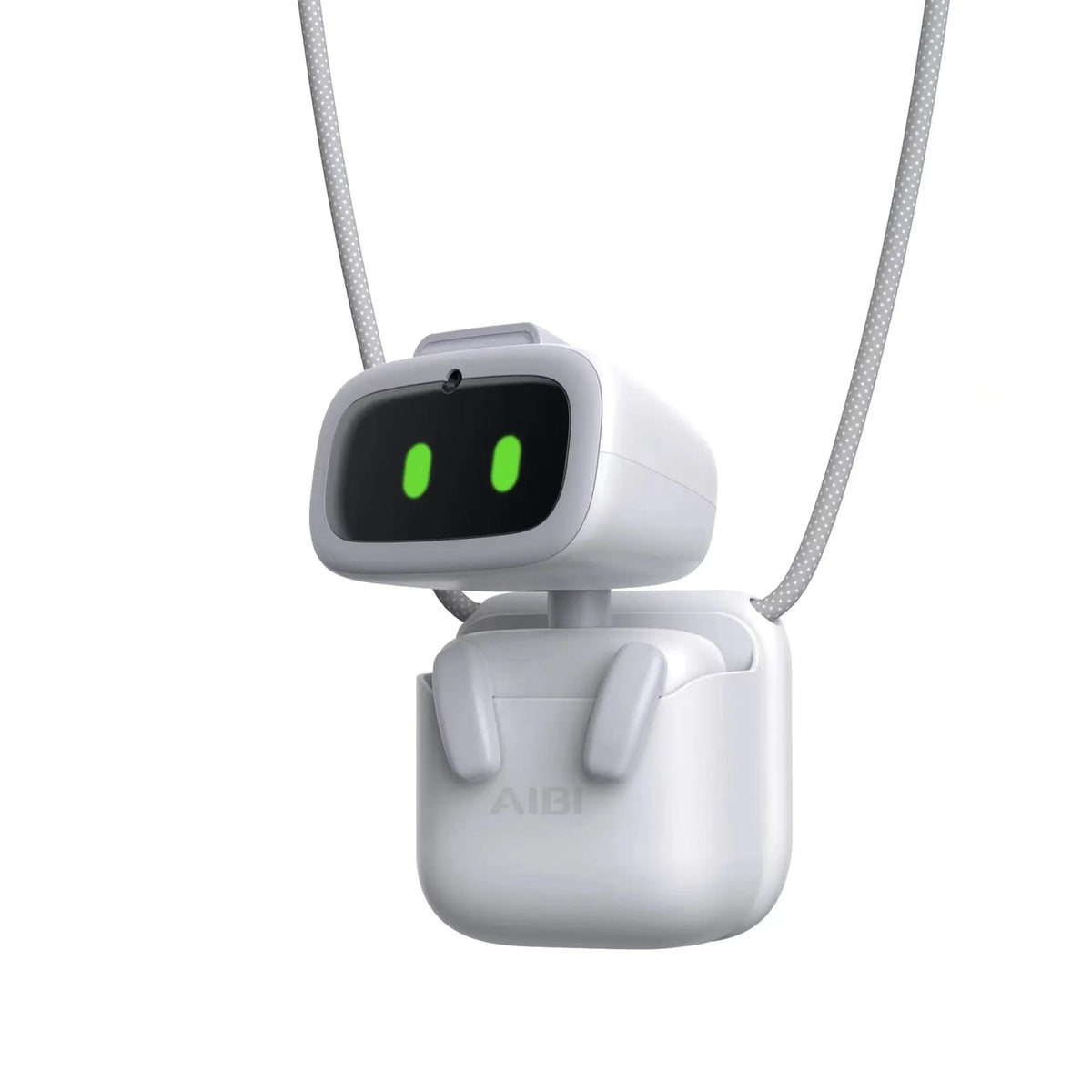 White pocket robot with GPT support and integrated camera