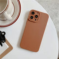 Blue TPU mobile phone case with solid colour design for iPhone 14 series models