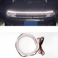Flexible silicone car daytime running lights with start scanning effect in white, ice blue or red colours
