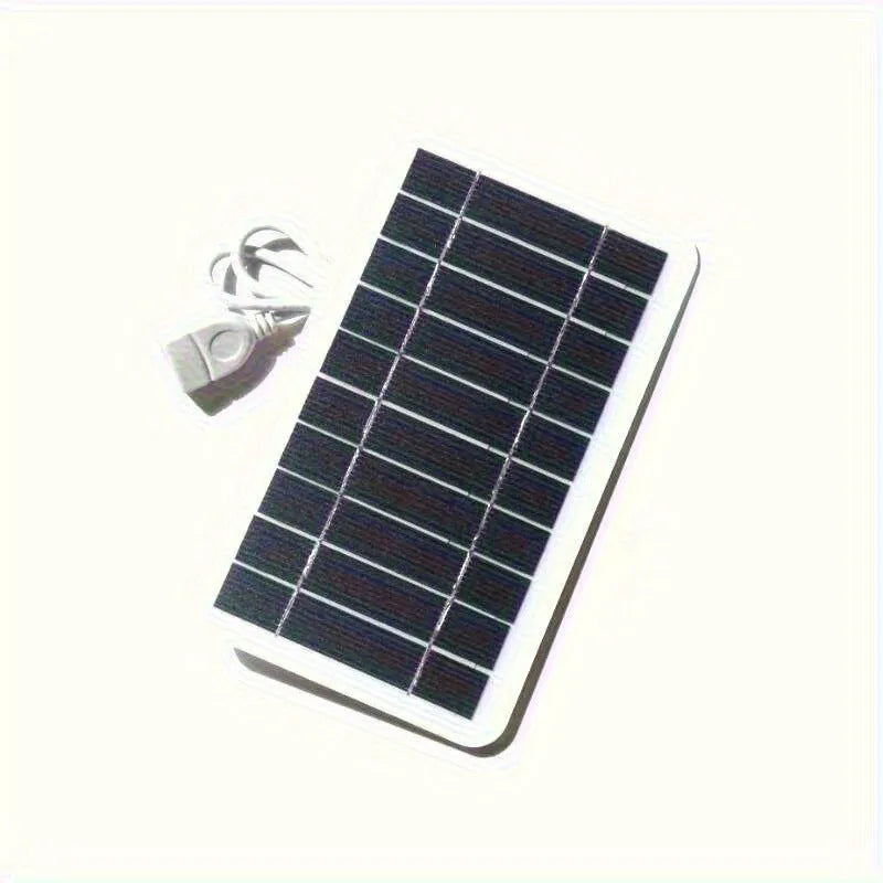 2W 5V portable solar panel charger with USB cable for mobile phones and small electronics
