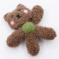 Indoor catnip ball chewing toy in animal designs for dental cleaning