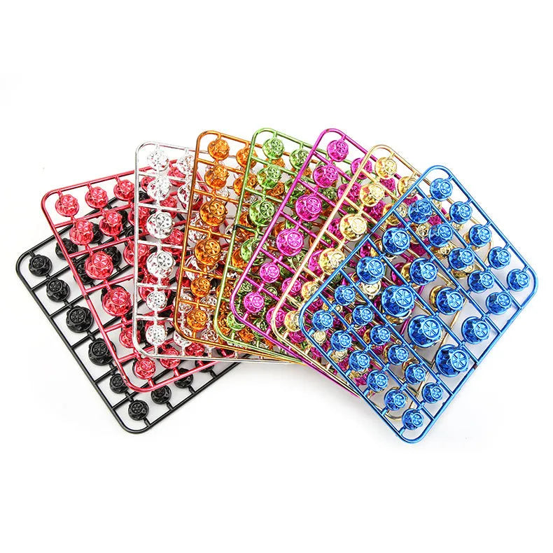 30-piece set of ABS plastic motorcycle screw caps in eight colours for engine modification