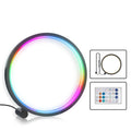 Aluminium alloy smart LED light with music sync mode and app control on a surface