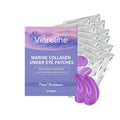 Collagen eye mask set showing 12 individually sealed hydrogel patches for eye area application