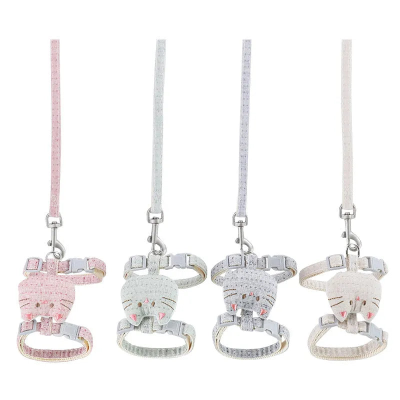 T-shaped cloth cat pulling rope toy in beige colour for interactive play sessions
