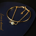 Women's jade lucky beads bracelet with gold inlay, shown in single, double, and three bead versions.