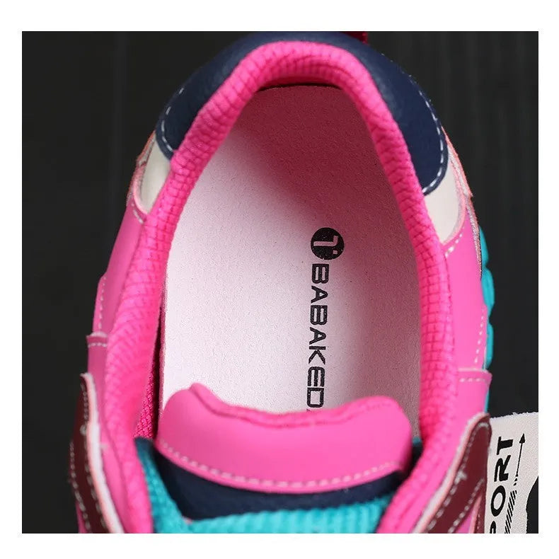 Women's black and white leather casual shoes with thick wedge sole and lace-up front.