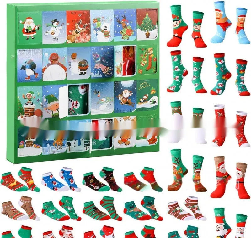 Colourful resin Christmas socks blind box ornament for holiday tree or party decoration