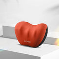 Memory foam lumbar support pillow and neck pillow set for car seats in various colours.