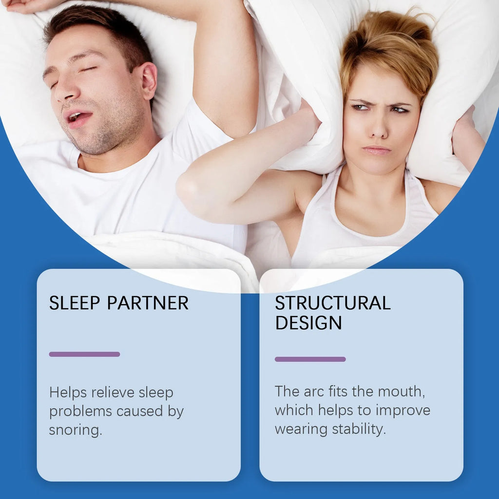 A single snoring stopper device for gentle anti-snoring night care.