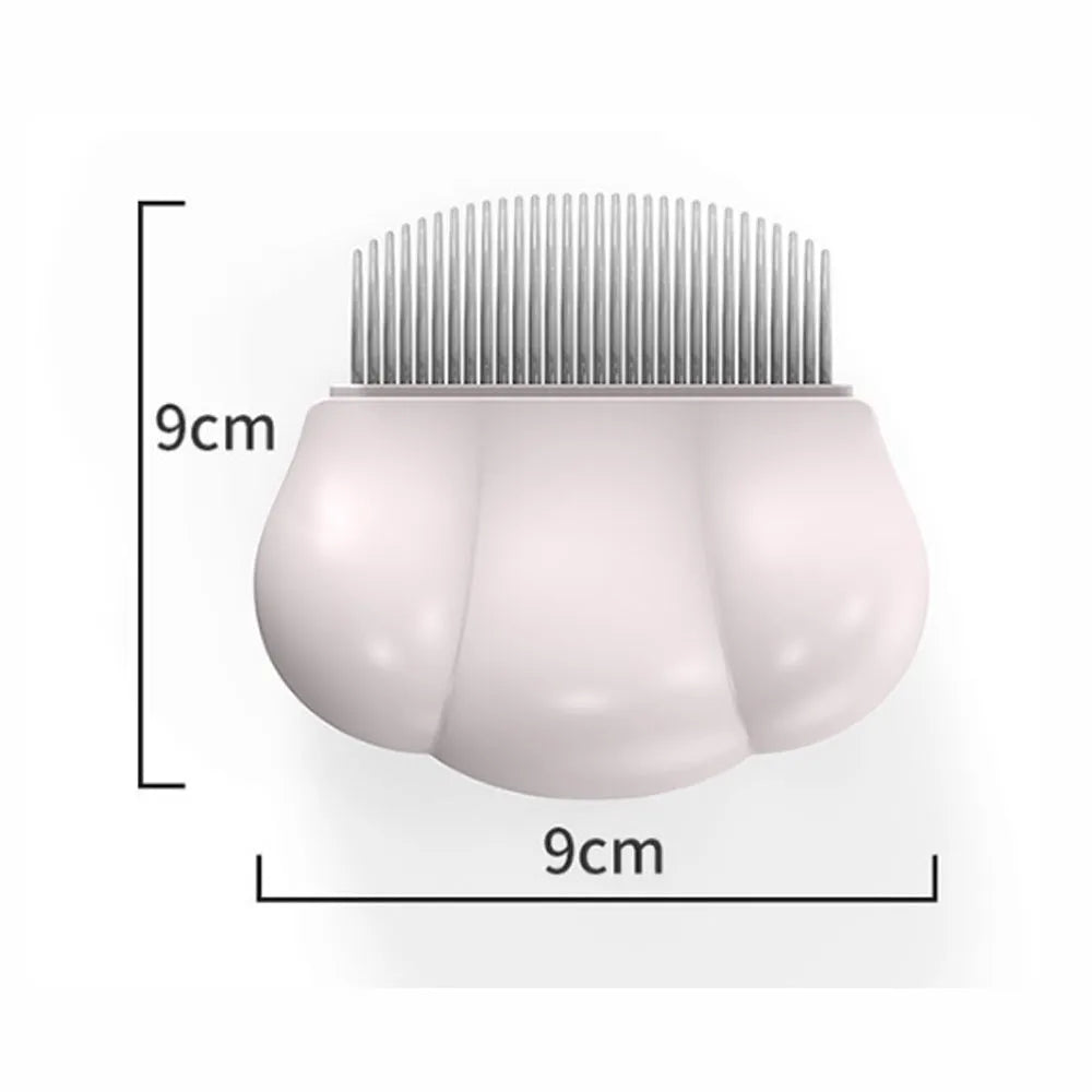 Paw Soft deshedding brush in blue, pink or white, showing 4-blade dematting head on 9cm square tool.
