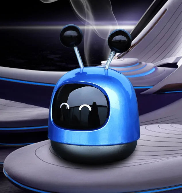 Robot car design car vent aromatherapy ornament with 40ml gel capacity